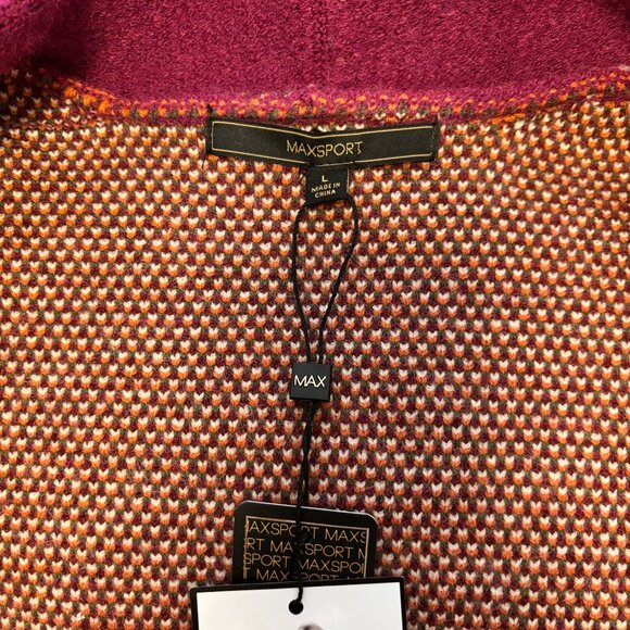 Beautiful Sweater Duster by MAX SPORT - Bright Berry Color - Picture 7 of 9